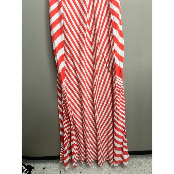 Anthropologie LILKA Dress Sz XS Red White Maxi Stripe Summer Cocktail Festive - Picture 7 of 16